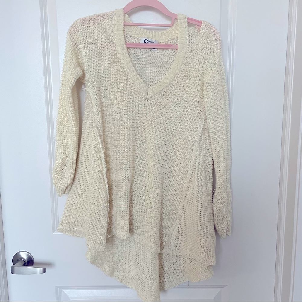 Christian Caliendo Women’s Cream Knit Sweater